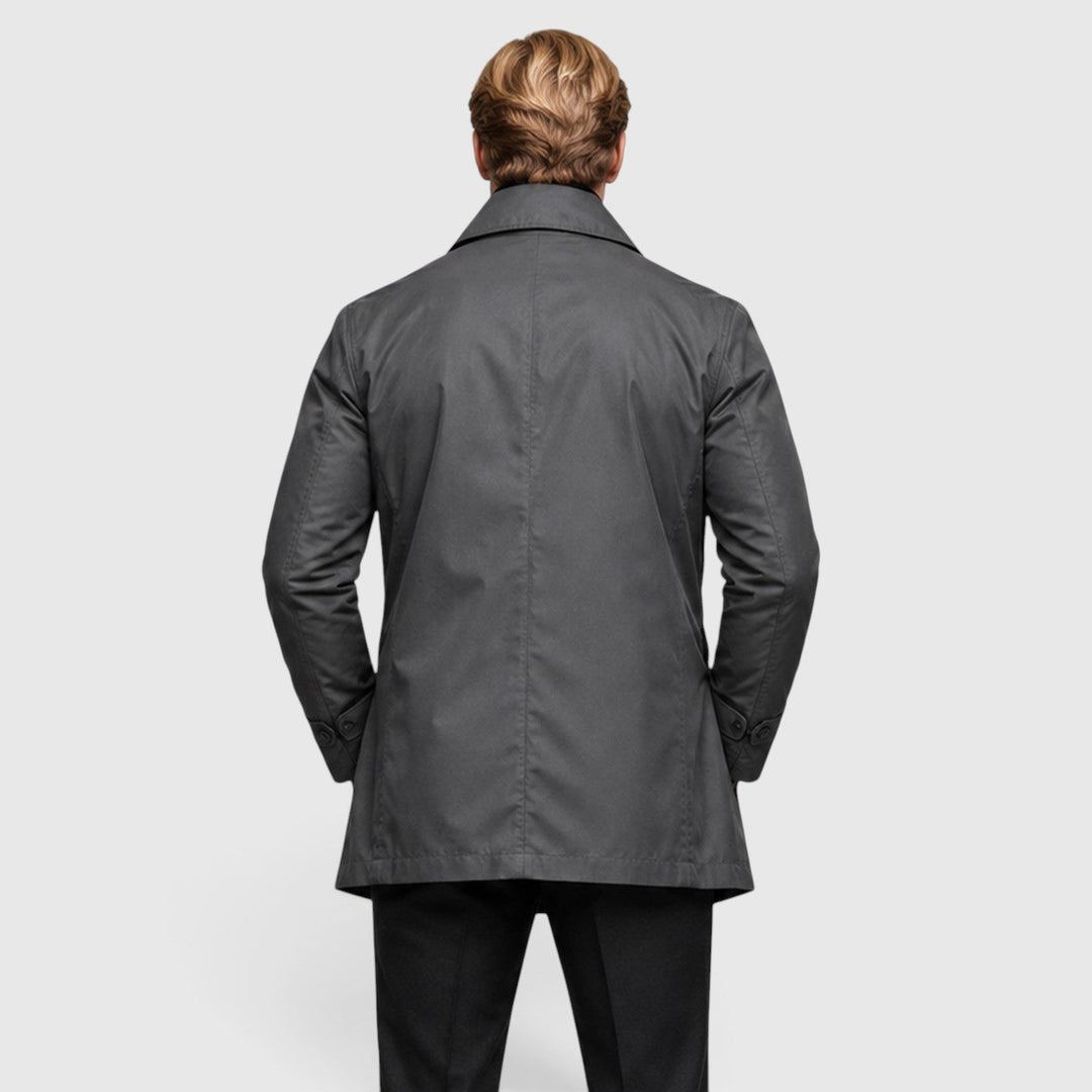 Men's Classic Wool Blend Trench Coat