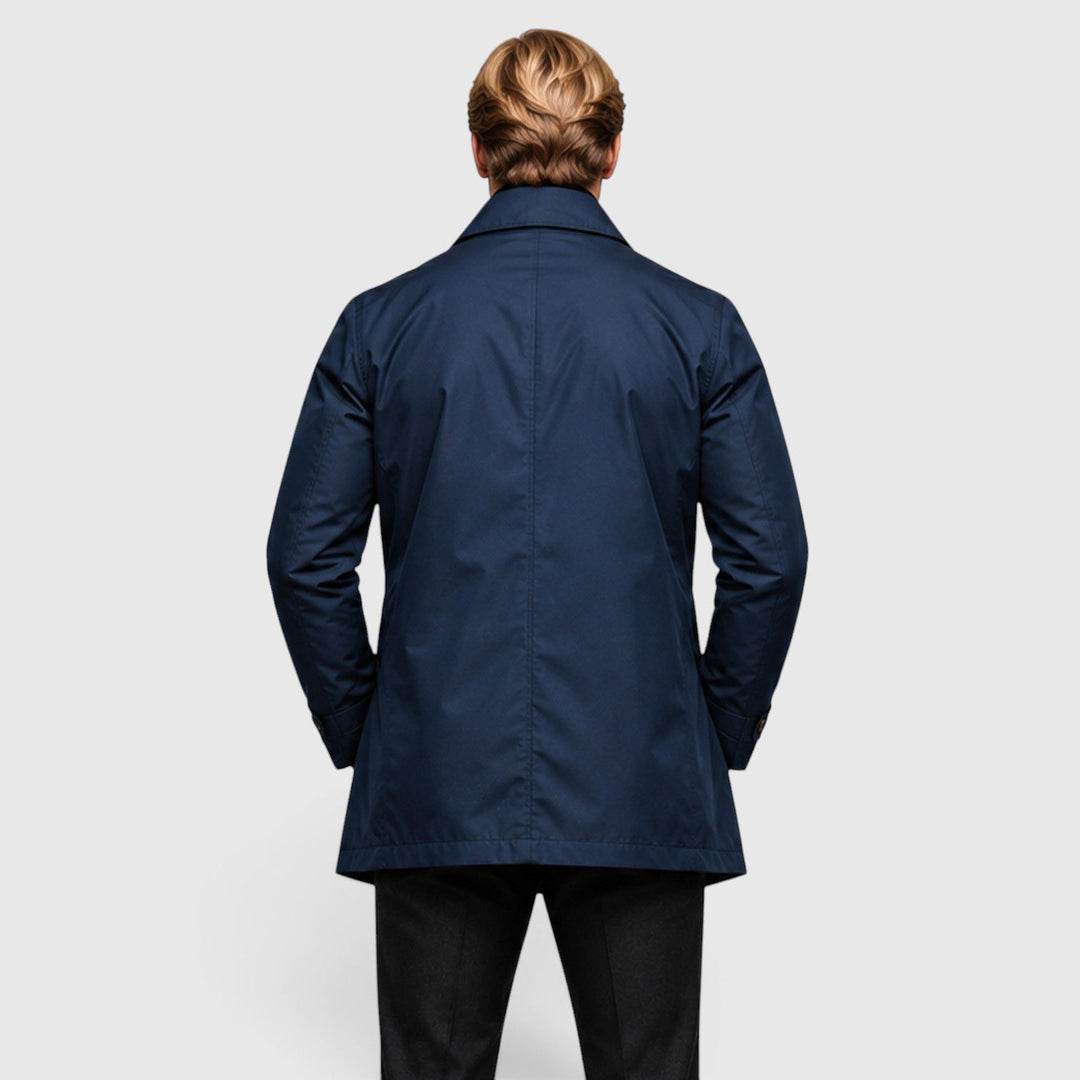 Men's Classic Wool Blend Trench Coat