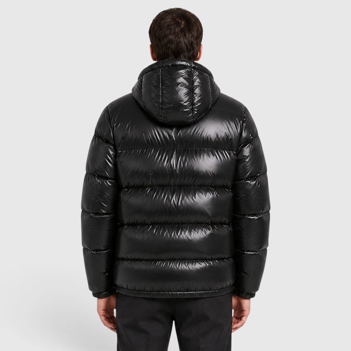 Men's Casual Nylon Hooded Puffer Jacket