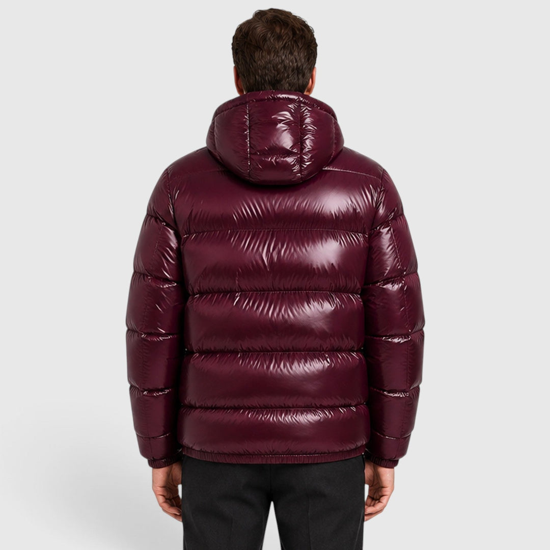 Men's Casual Nylon Hooded Puffer Jacket