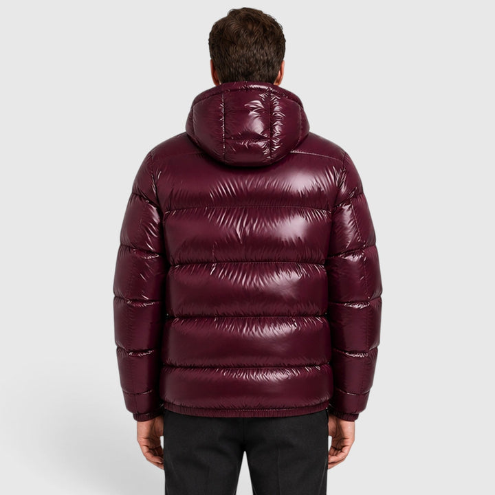 Men's Casual Nylon Hooded Puffer Jacket