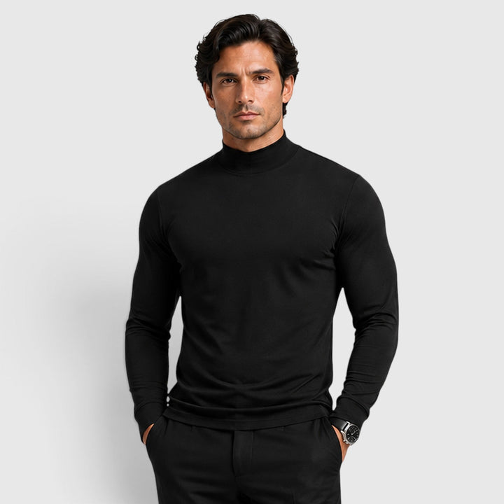 Men's Classic Knit Wool Blend Turtle Neck Sweater