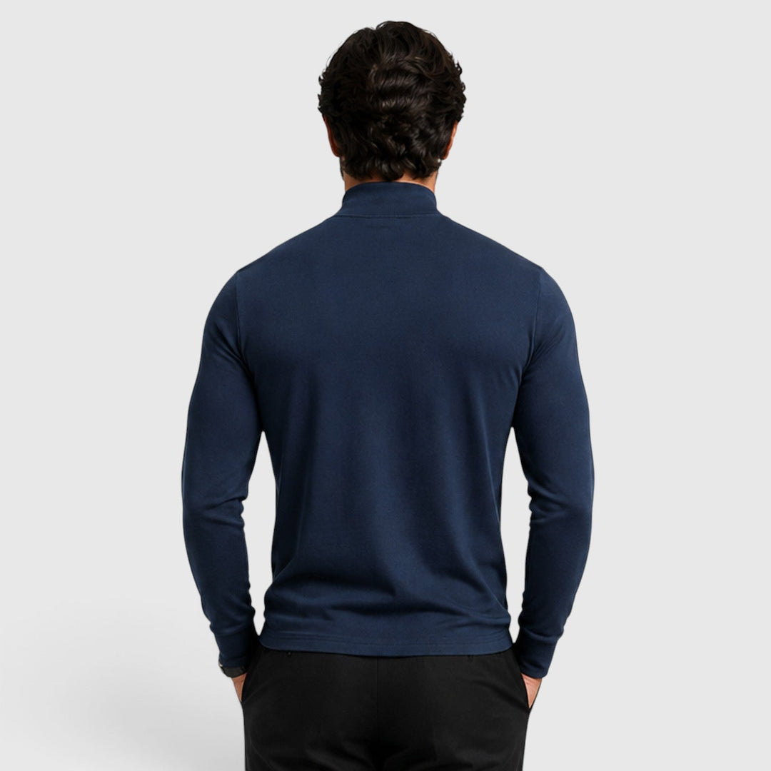 Men's Classic Knit Wool Blend Turtle Neck Sweater