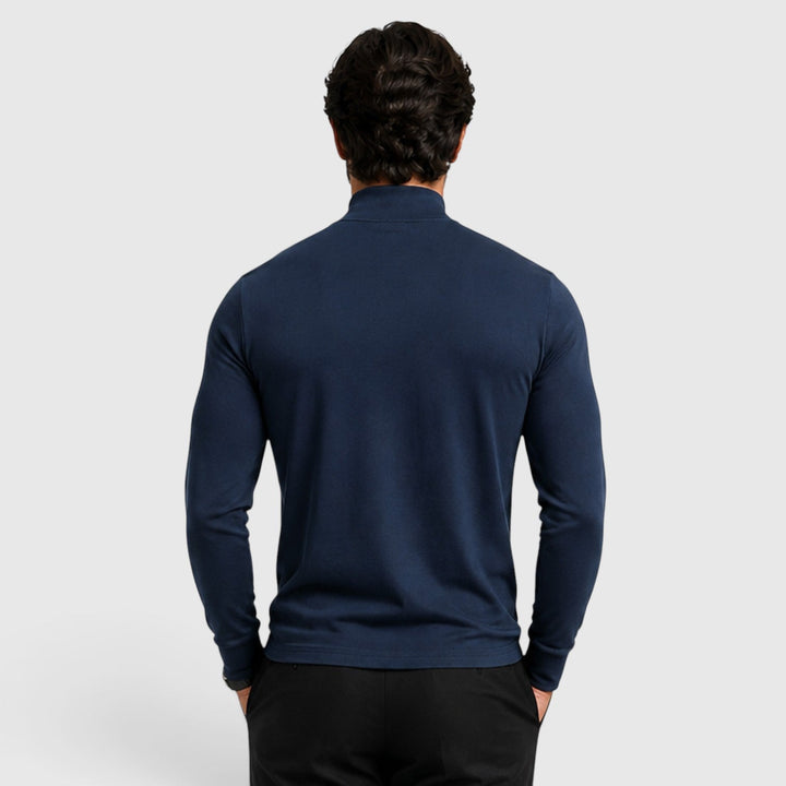 Men's Classic Knit Wool Blend Turtle Neck Sweater