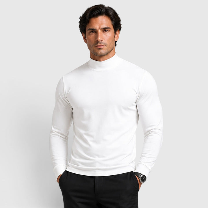 Men's Classic Knit Wool Blend Turtle Neck Sweater