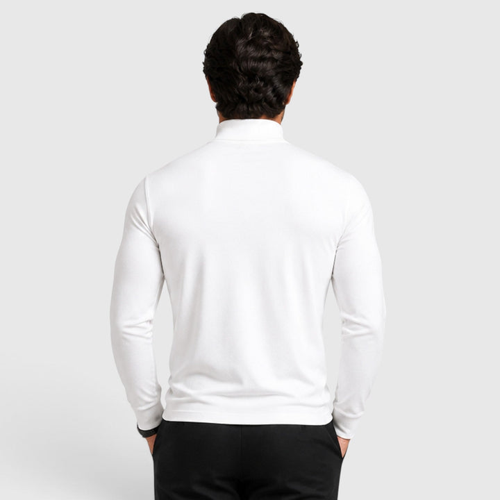 Men's Classic Knit Wool Blend Turtle Neck Sweater