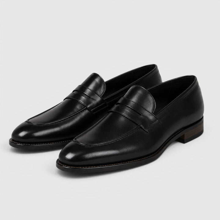 Men's Classic Leather Square Toe Loafers