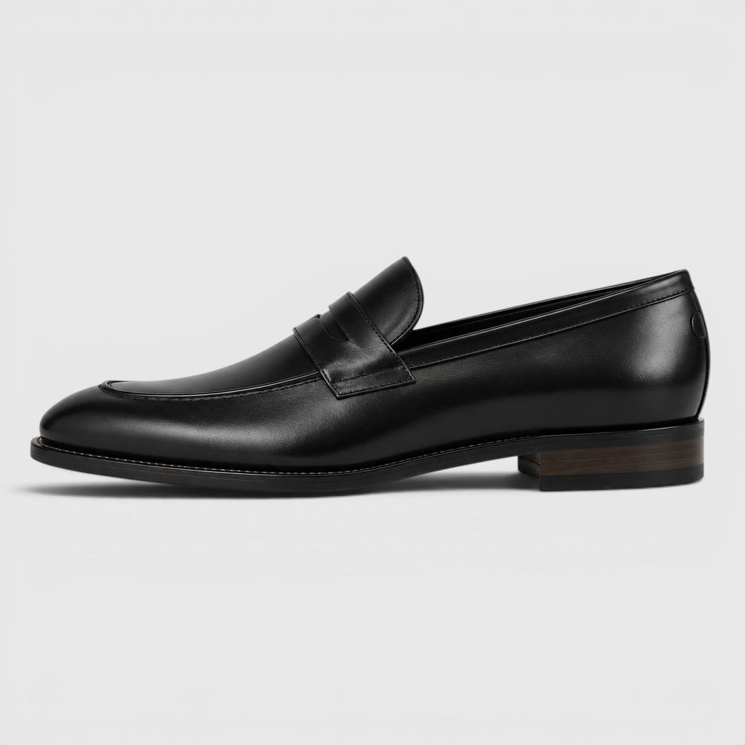 Men's Classic Leather Square Toe Loafers