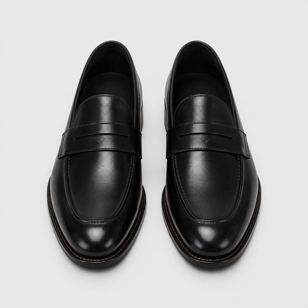 Men's Classic Leather Square Toe Loafers