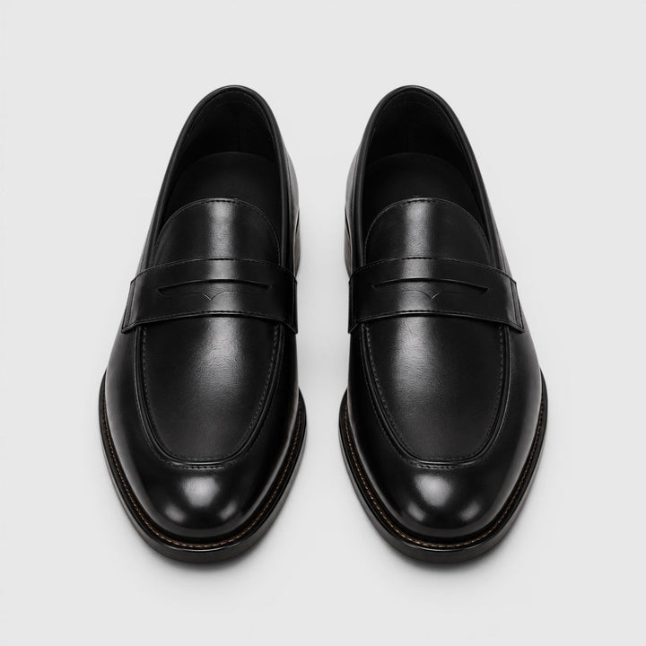 Men's Classic Leather Square Toe Loafers
