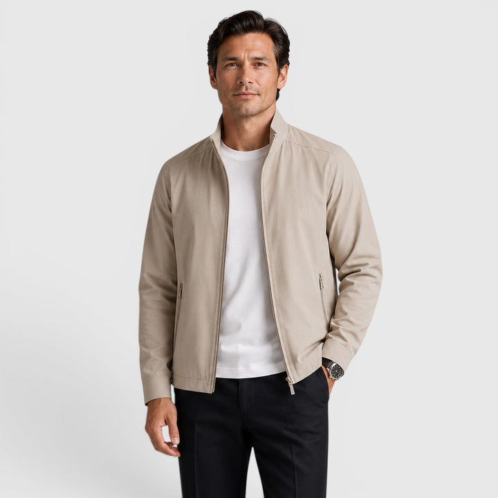Men's Classic Zip-Up Cotton Jacket
