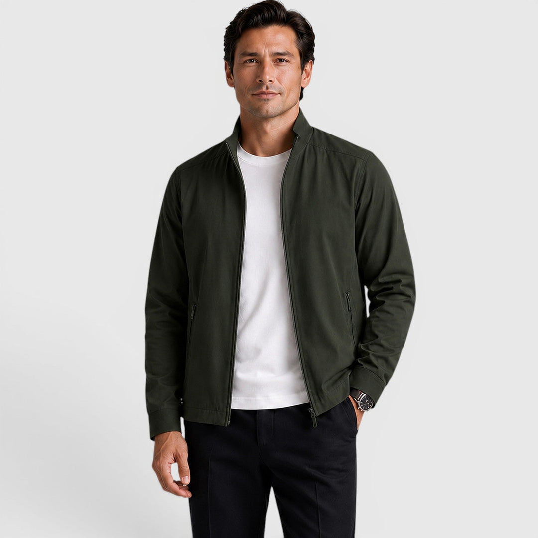 Men's Classic Zip-Up Cotton Jacket