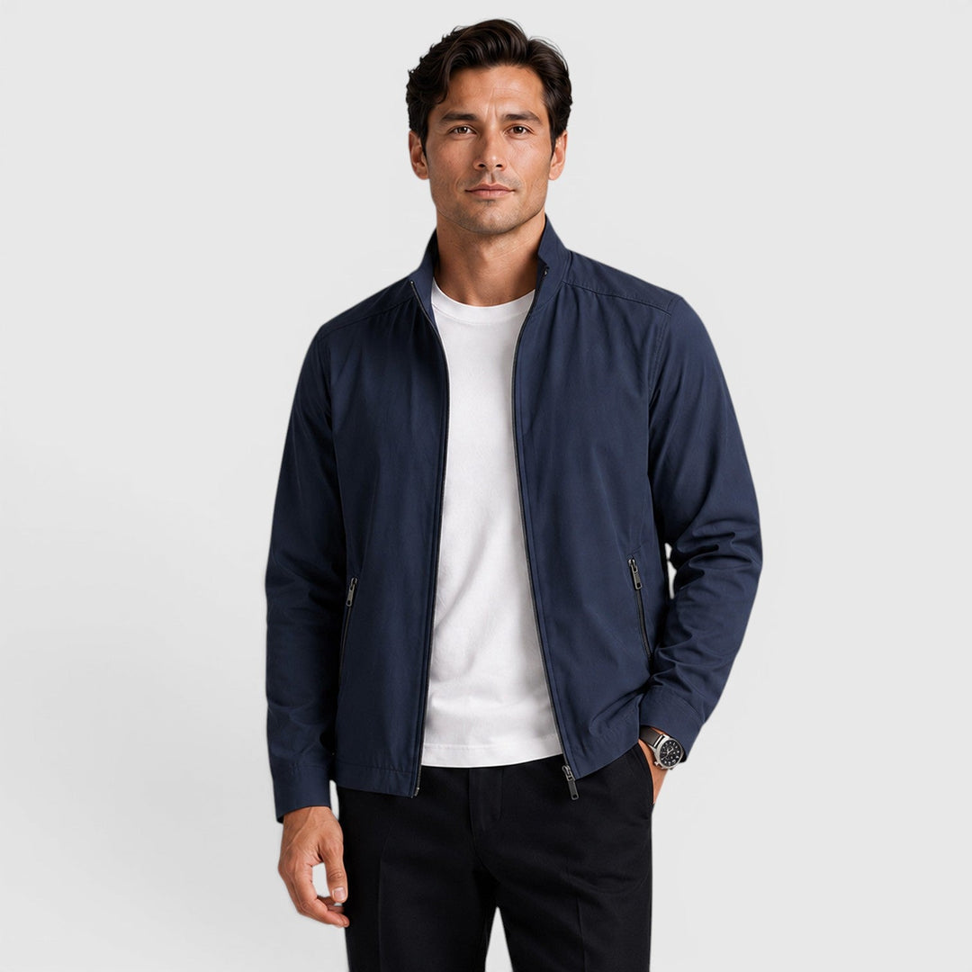 Men's Classic Zip-Up Cotton Jacket