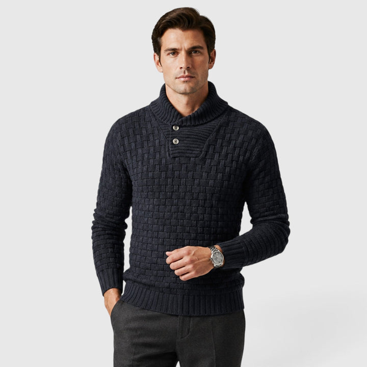 Men's Classic Cotton Blend Quarter Button Sweater