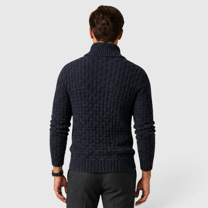 Men's Classic Cotton Blend Quarter Button Sweater