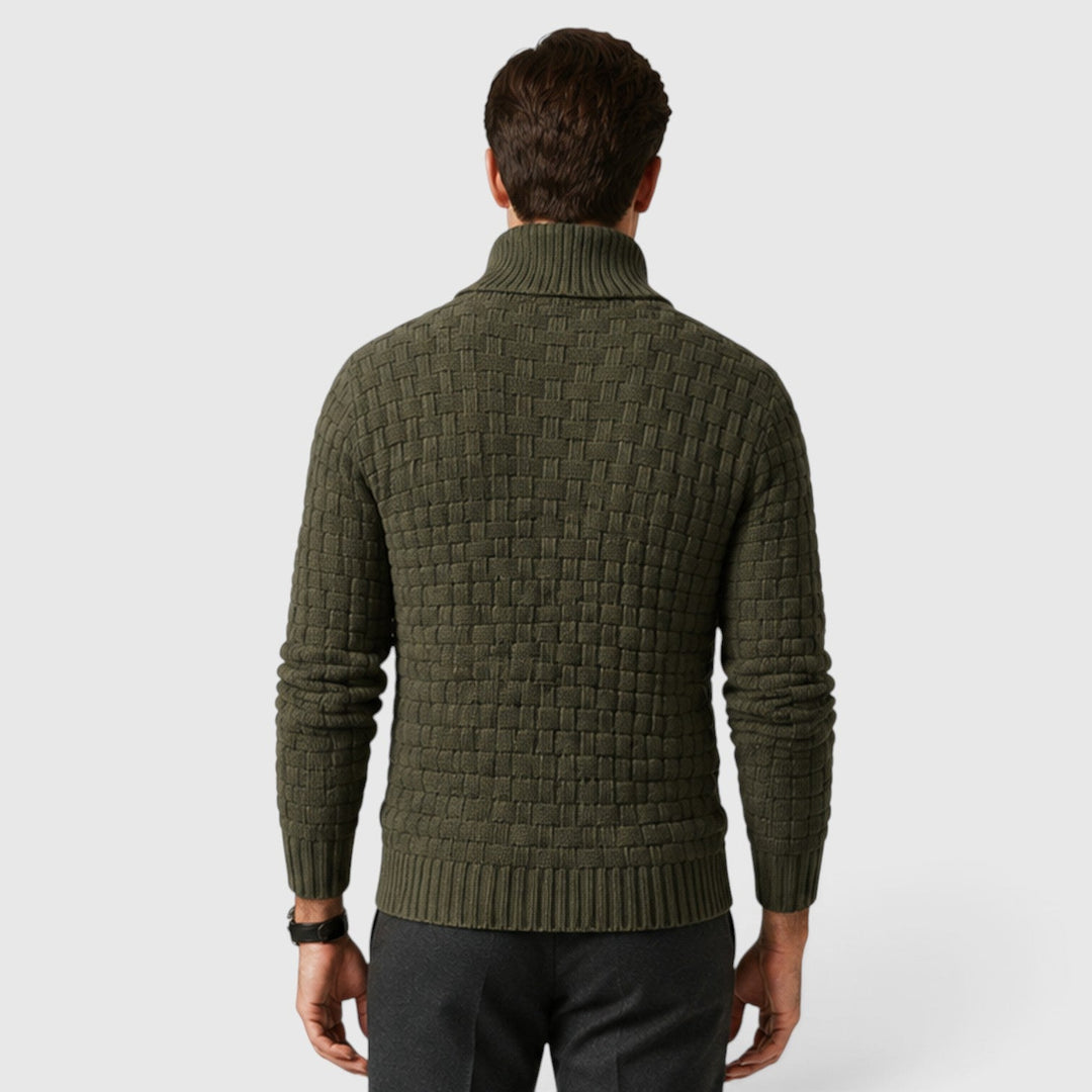 Men's Classic Cotton Blend Quarter Button Sweater