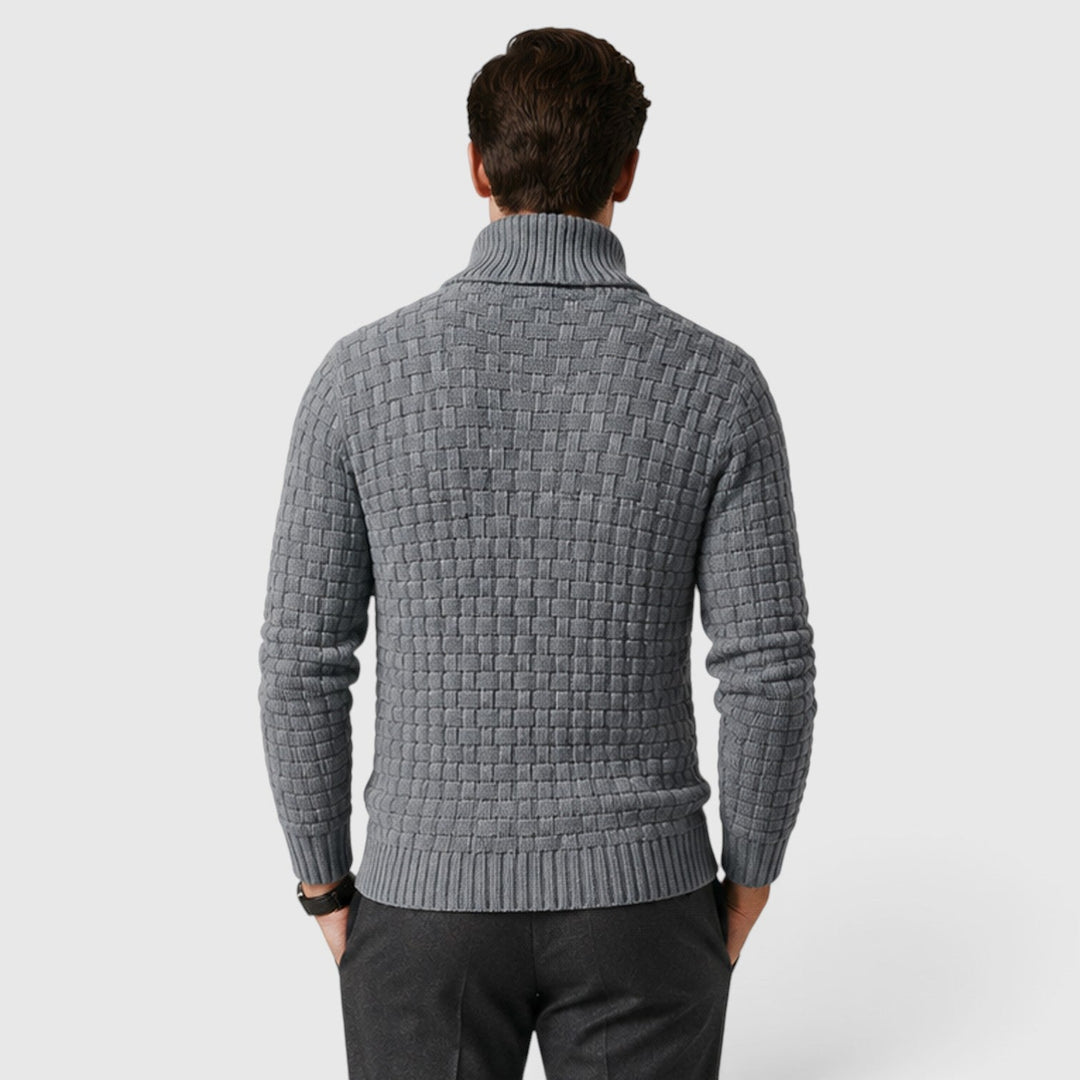 Men's Classic Cotton Blend Quarter Button Sweater