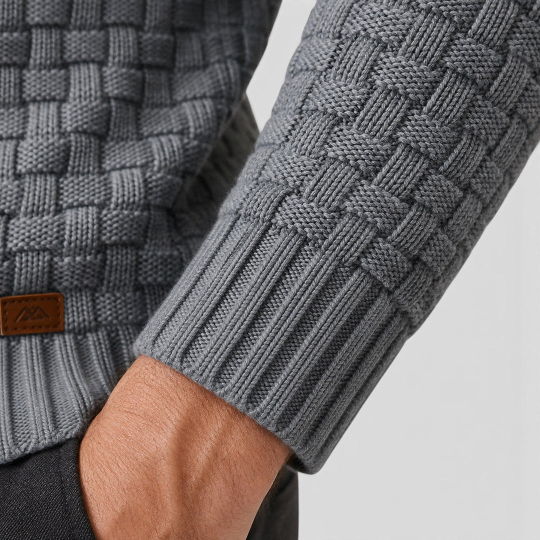 Men's Classic Cotton Blend Quarter Button Sweater