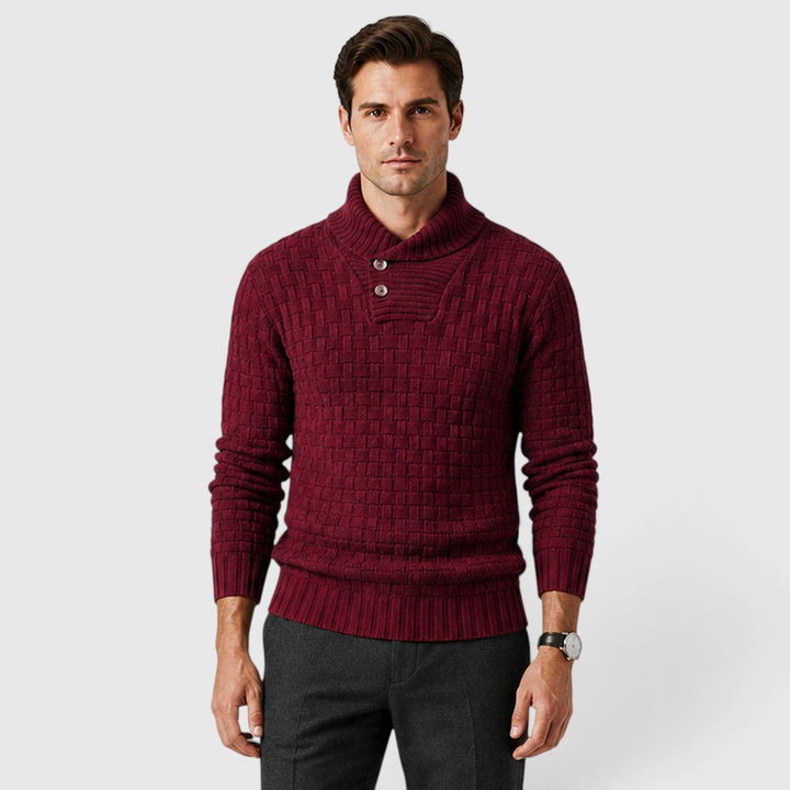Men's Classic Cotton Blend Quarter Button Sweater