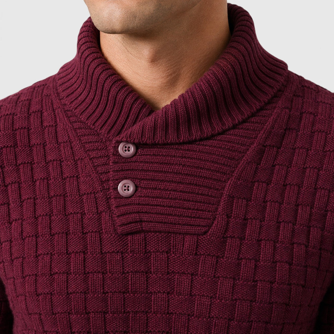Men's Classic Cotton Blend Quarter Button Sweater