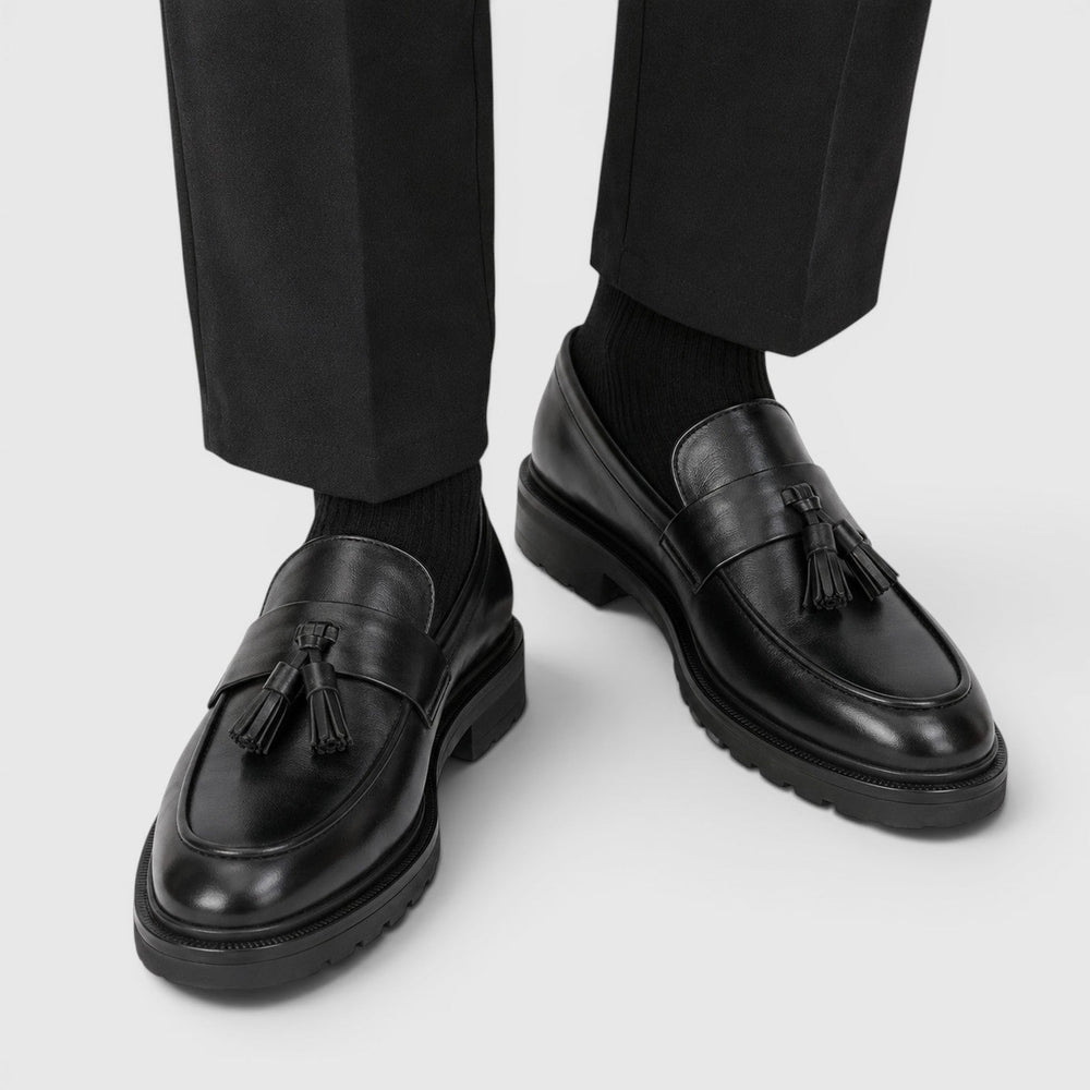 Men's Classic Leather Tassel Loafers