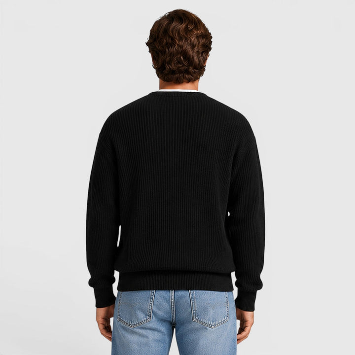 Men's Casual Knit Zip-Up Cardigan