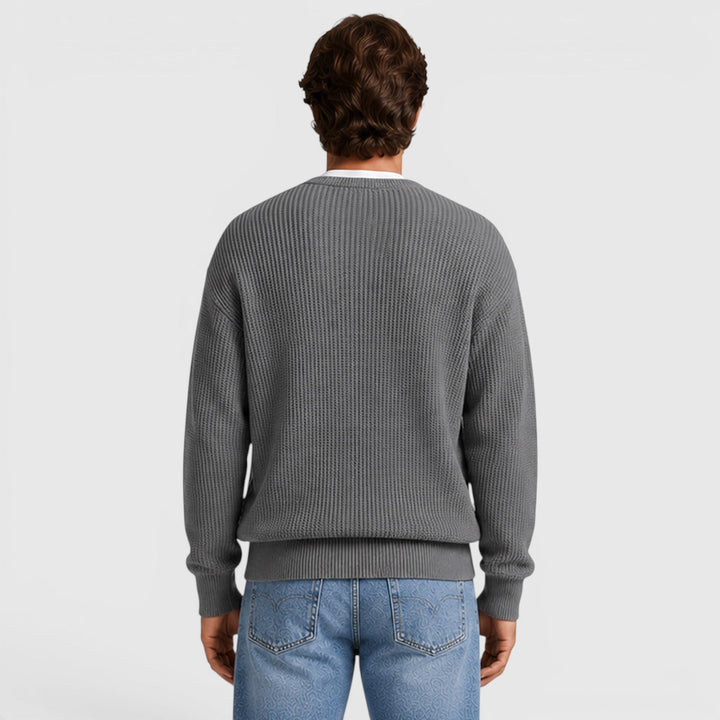 Men's Casual Knit Zip-Up Cardigan
