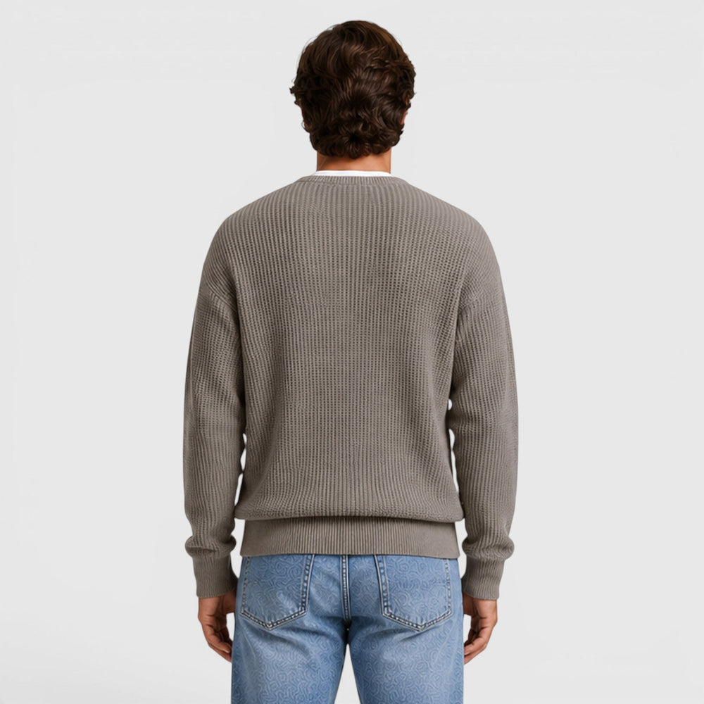 Men's Casual Knit Zip-Up Cardigan