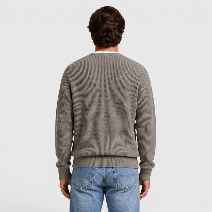 Men's Casual Knit Zip-Up Cardigan