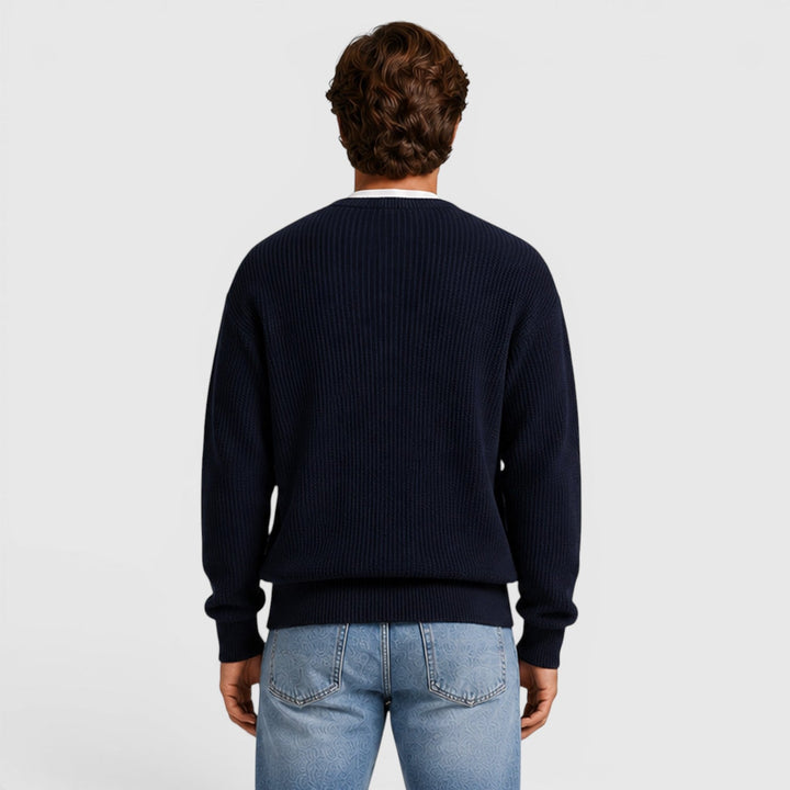 Men's Casual Knit Zip-Up Cardigan