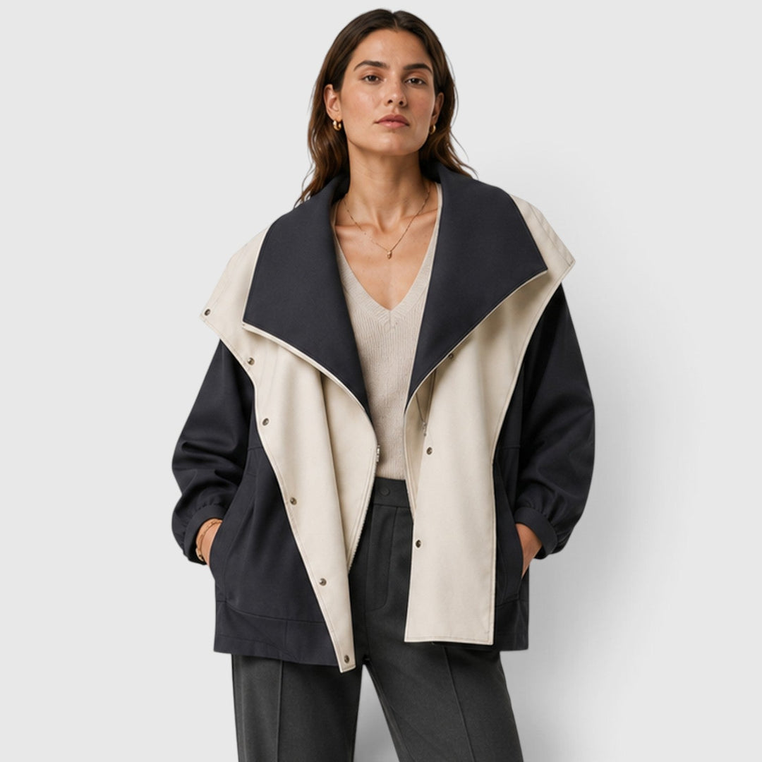 Women's Casual Cotton Blend Windbreaker Jacket