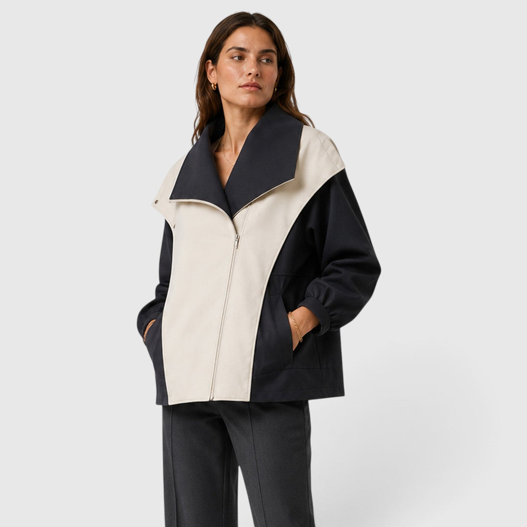 Women's Casual Cotton Blend Windbreaker Jacket