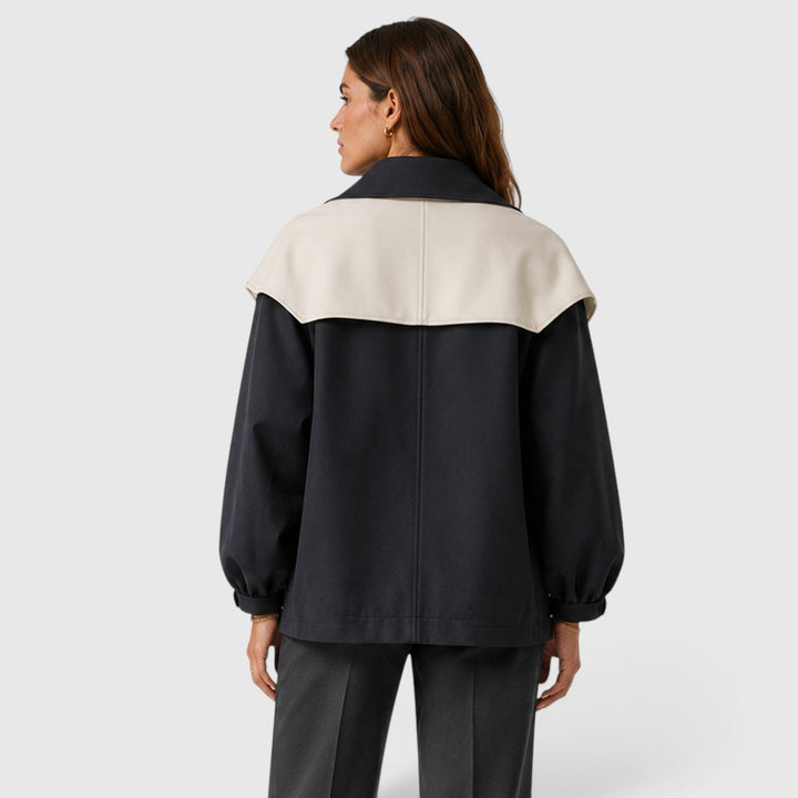 Women's Casual Cotton Blend Windbreaker Jacket