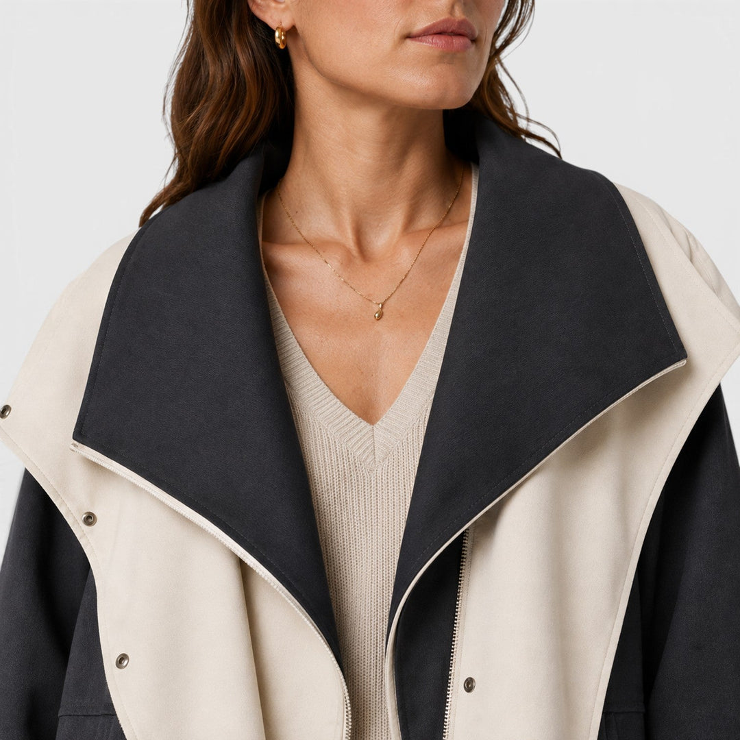 Women's Casual Cotton Blend Windbreaker Jacket