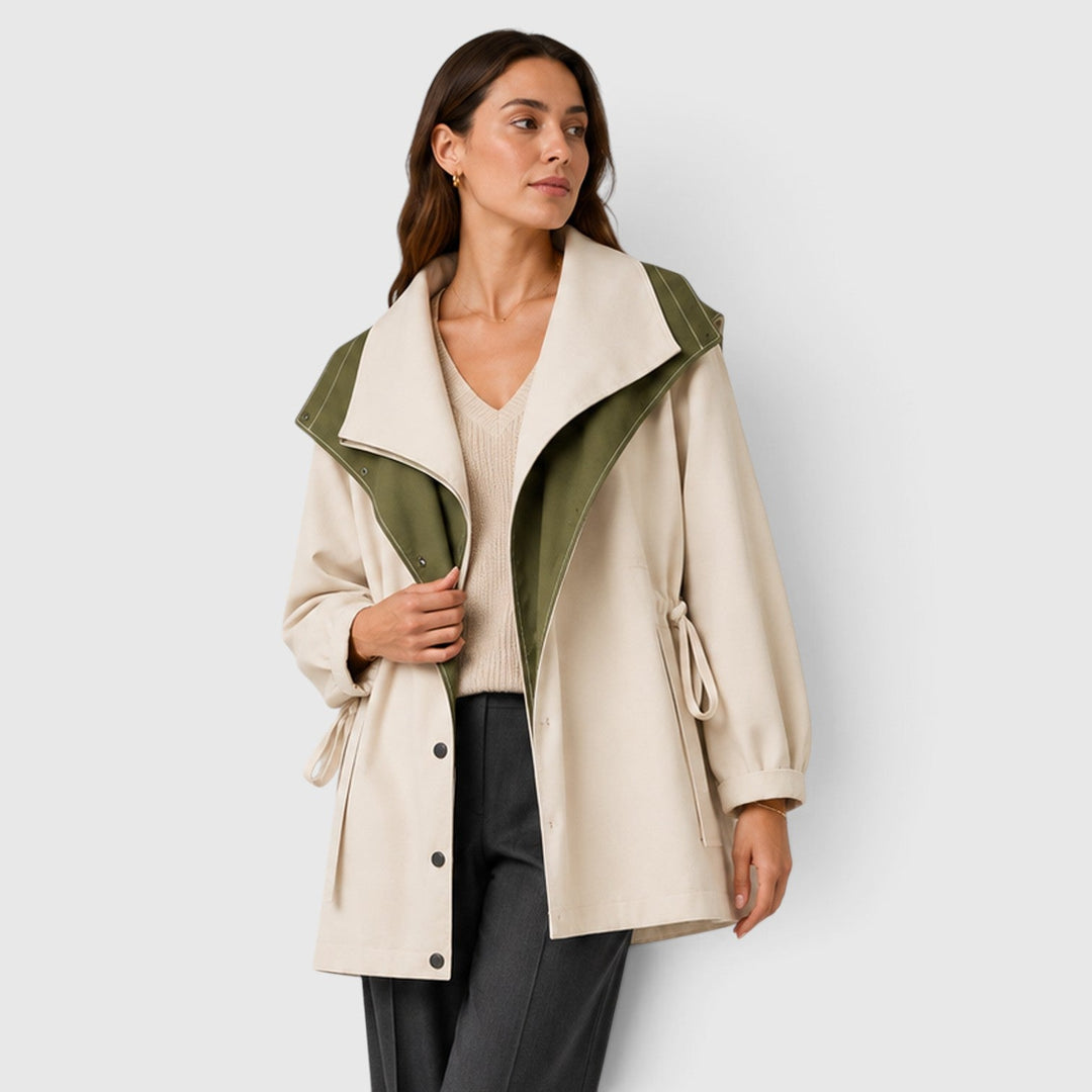 Women's Casual Cotton Blend Windbreaker Jacket
