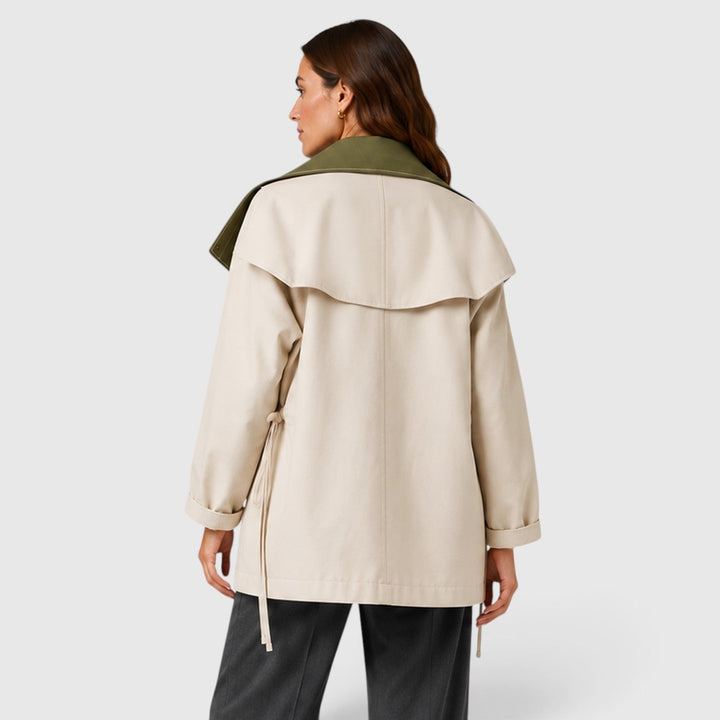 Women's Casual Cotton Blend Windbreaker Jacket