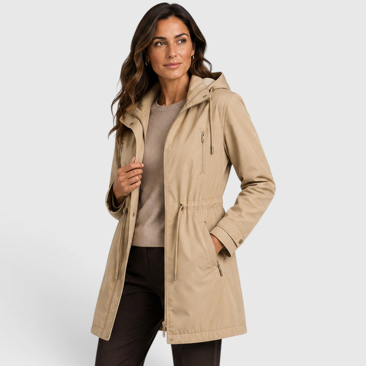 Women's Casual Cotton Mid-Length Coat