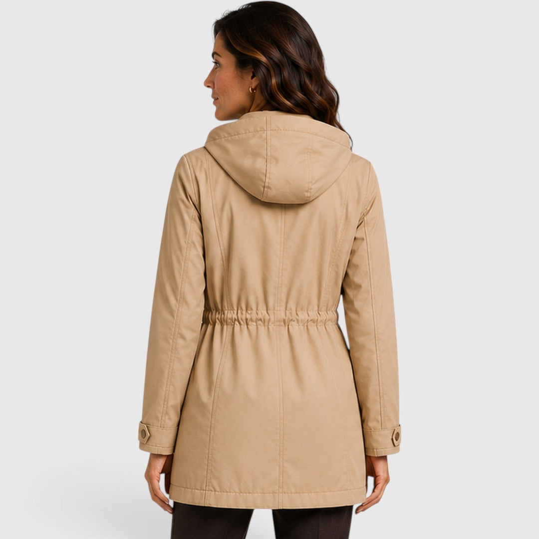 Women's Casual Cotton Mid-Length Coat