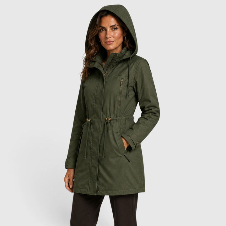 Women's Casual Cotton Mid-Length Coat