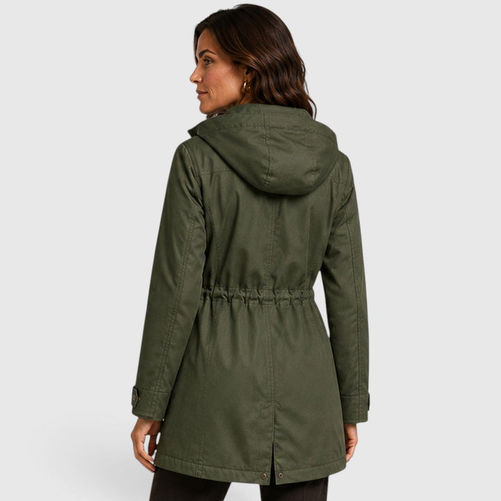 Women's Casual Cotton Mid-Length Coat