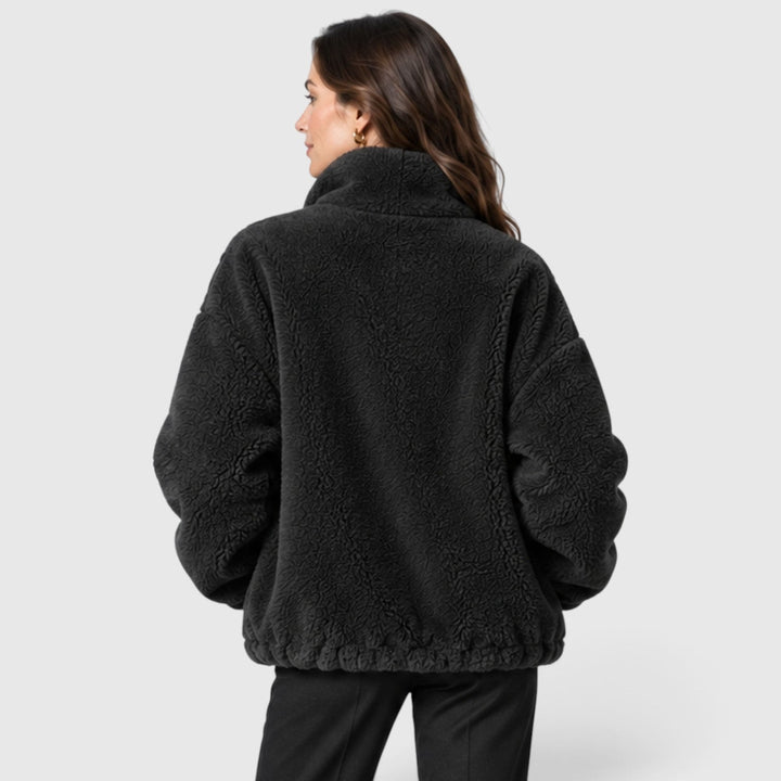 Women's Warm Fleece Stand Collar Full Zip Jacket