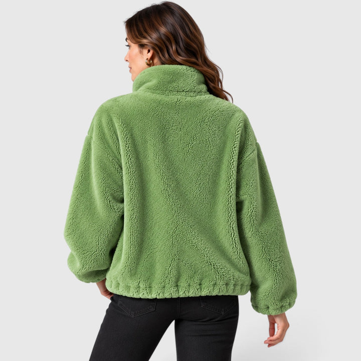 Women's Warm Fleece Stand Collar Full Zip Jacket