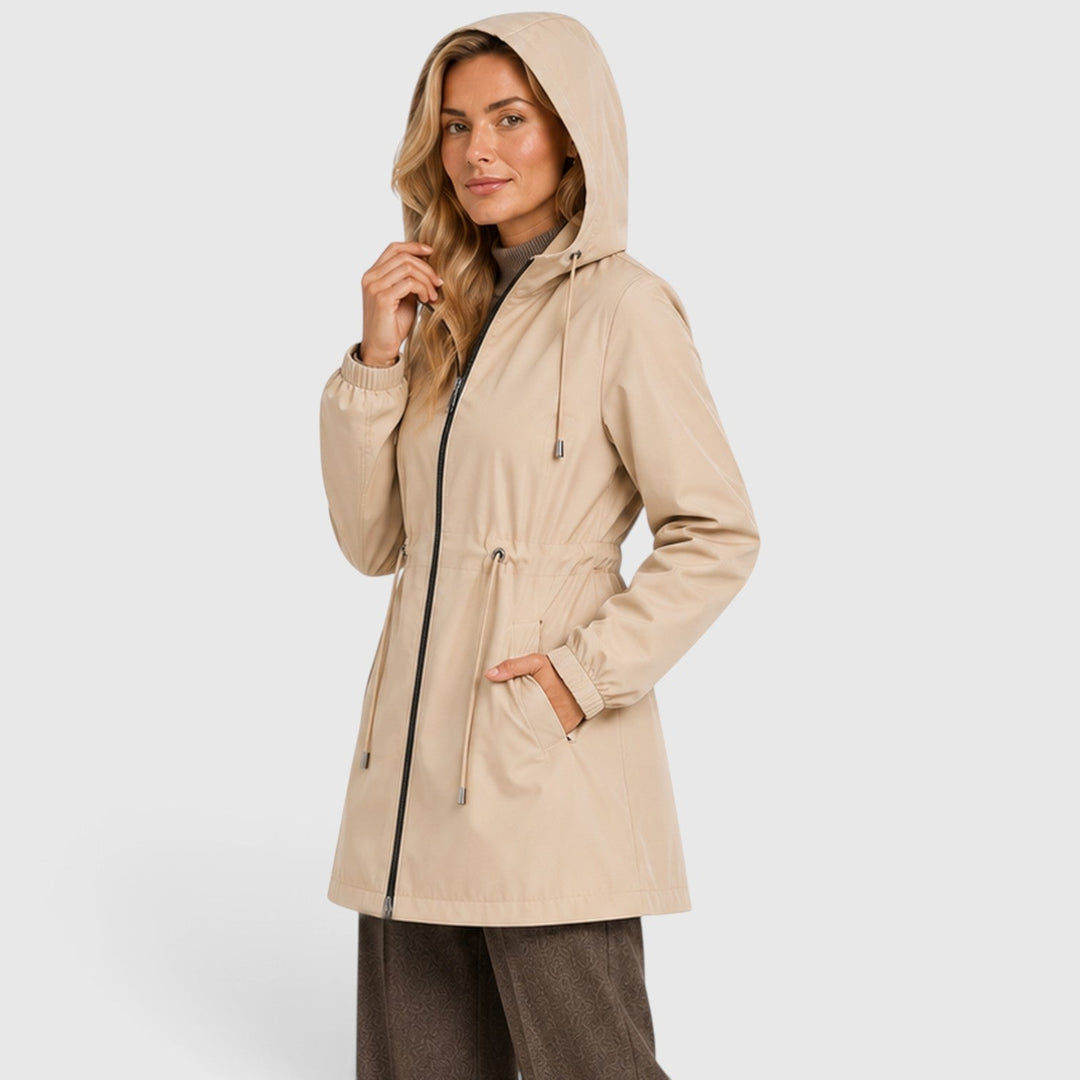 Women's Lightweight Waterproof Hooded Rain Coat