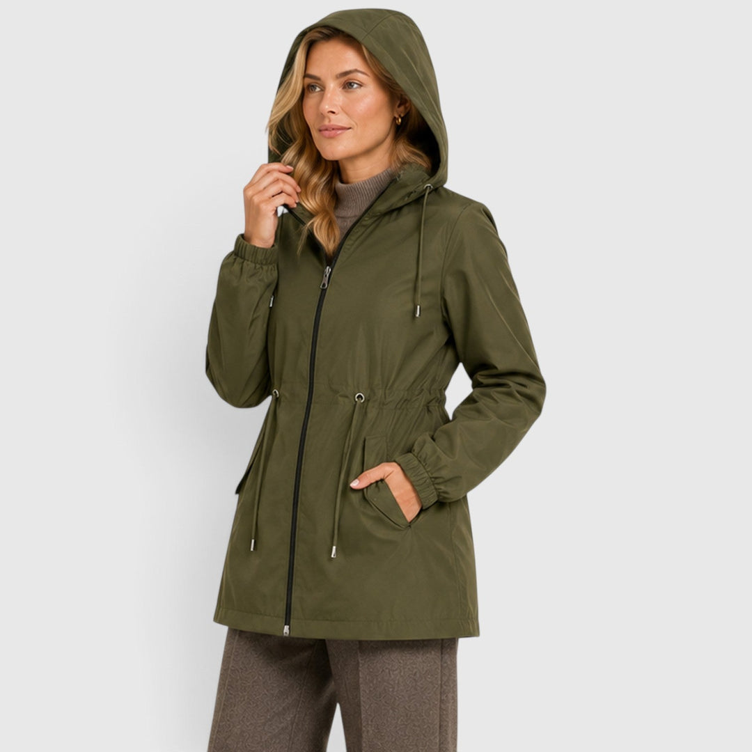 Women's Lightweight Waterproof Hooded Rain Coat