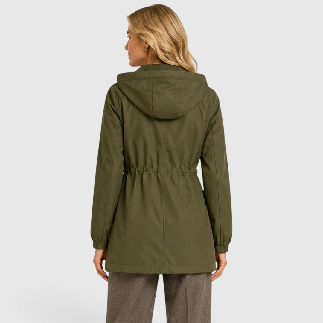 Women's Lightweight Waterproof Hooded Rain Coat