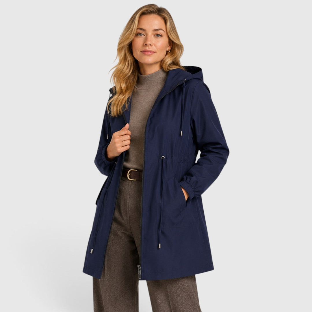 Women's Lightweight Waterproof Hooded Rain Coat