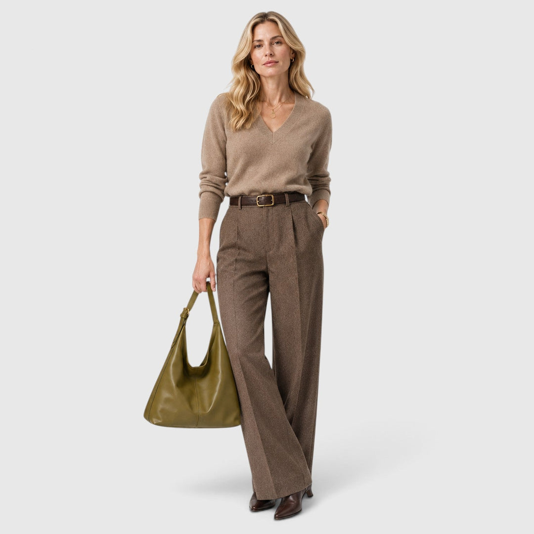 Women's Minimalist Leather Slouchy Hobo Shoulder Bag