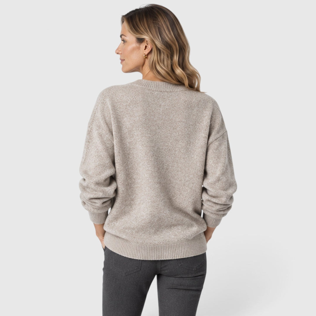 Women's Soft Cashmere Blend V-Neck Jumper