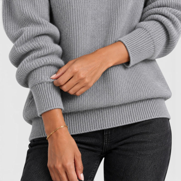 Women's Classic V-Neck Knit Jumper