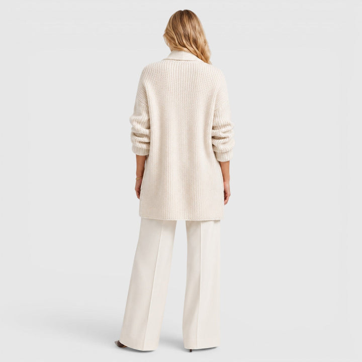 Women's Comfortable Knit Long Sleeve Open Front Cardigan